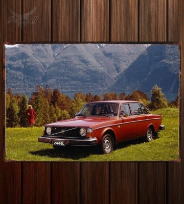 Металлическая табличка Volvo 244 GL